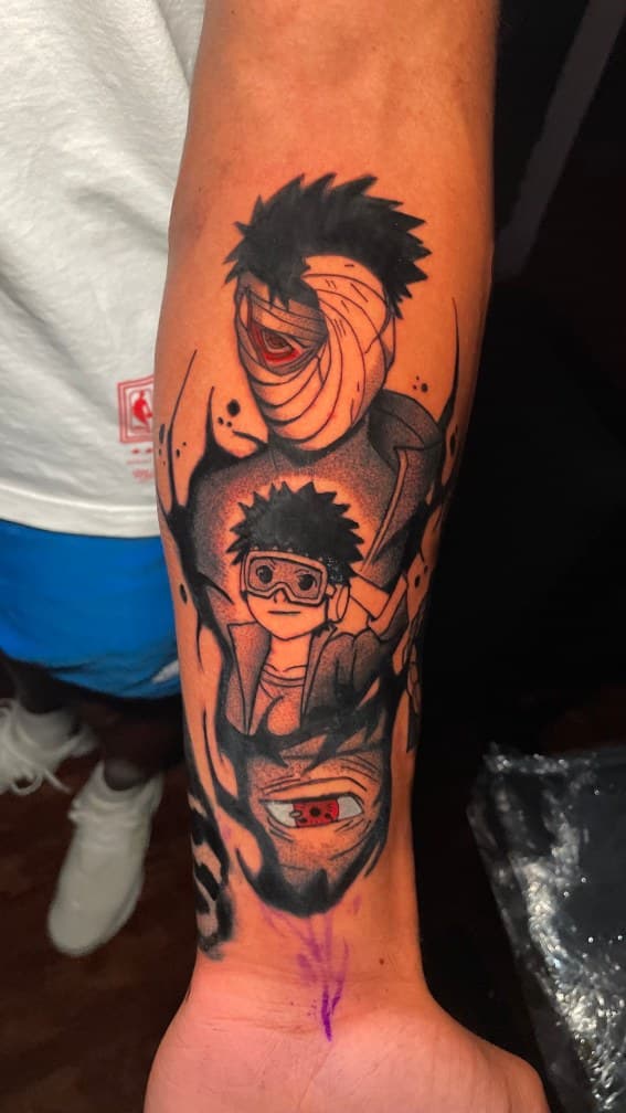 Anime + Illustrative naruto tattoo on Forearm by 1UP_Uncle_Frecks on TattMe