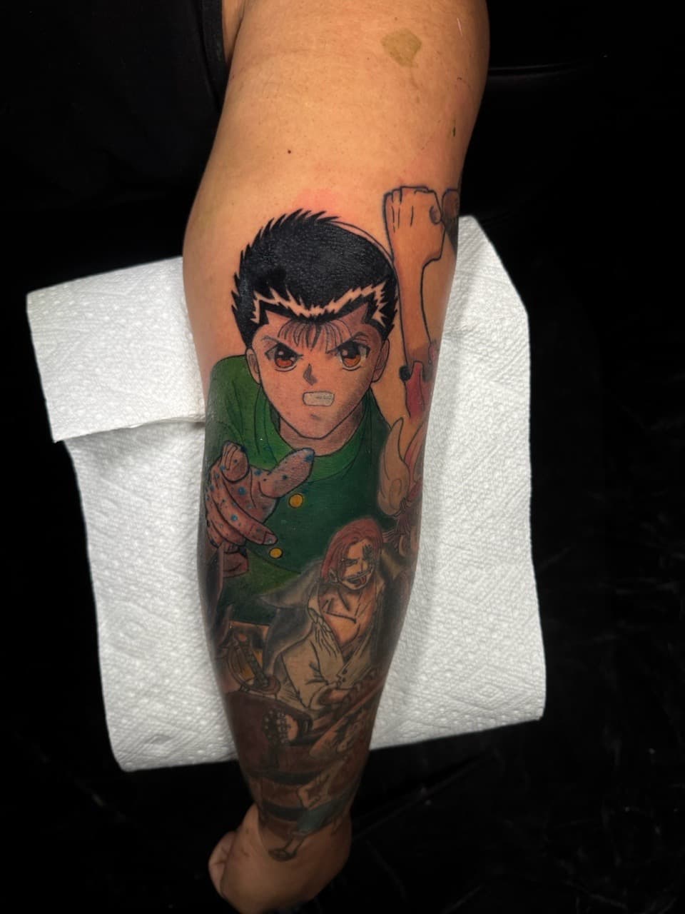 Anime + Color manga tattoo on Forearm by 1UP_Uncle_Frecks on TattMe