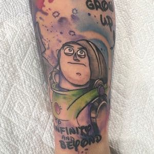 Cartoon + Pop Culture buzz lightyear tattoo on Forearm by Inkflowjo on TattMe