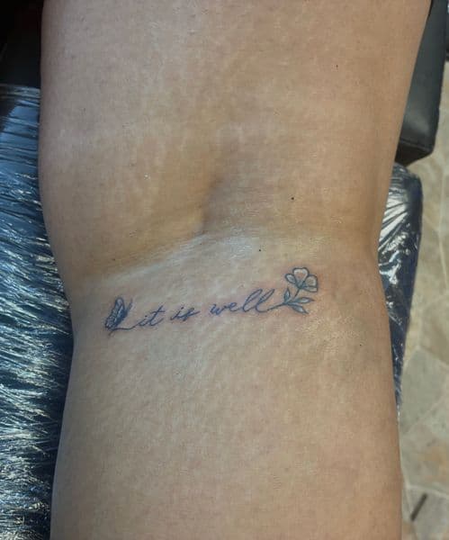 Fine Line + Minimalist butterfly tattoo on Thigh by The_Key_Inks on TattMe