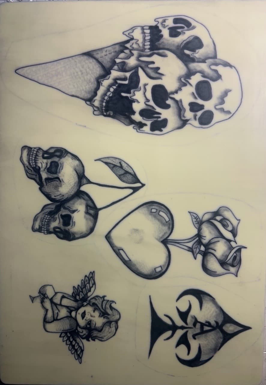 Traditional + American Traditional skulls tattoo by Apex_Effort_Studio on TattMe