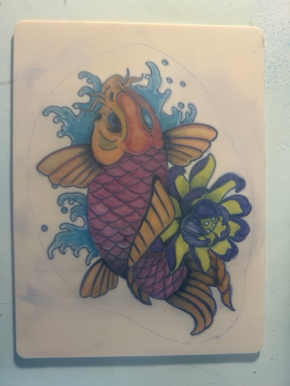 Japanese + Color koi tattoo by Apex_Effort_Studio on TattMe