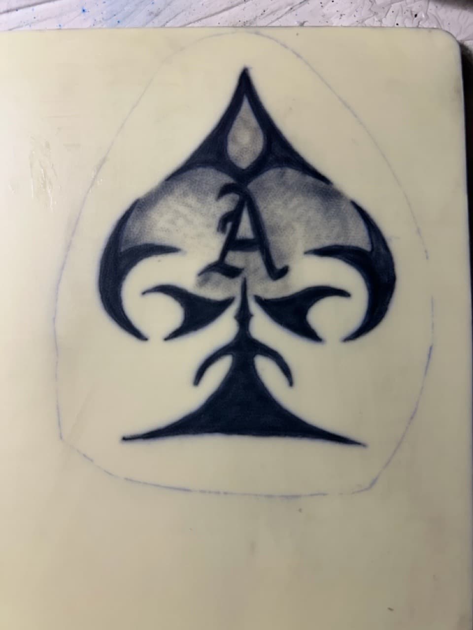 Black & Grey + Tribal ace of spades tattoo by Apex_Effort_Studio on TattMe