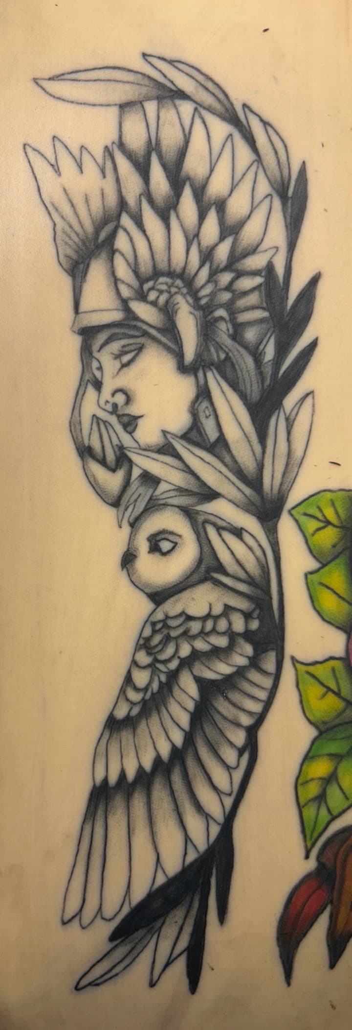 Black & Grey + Illustrative woman tattoo by Apex_Effort_Studio on TattMe