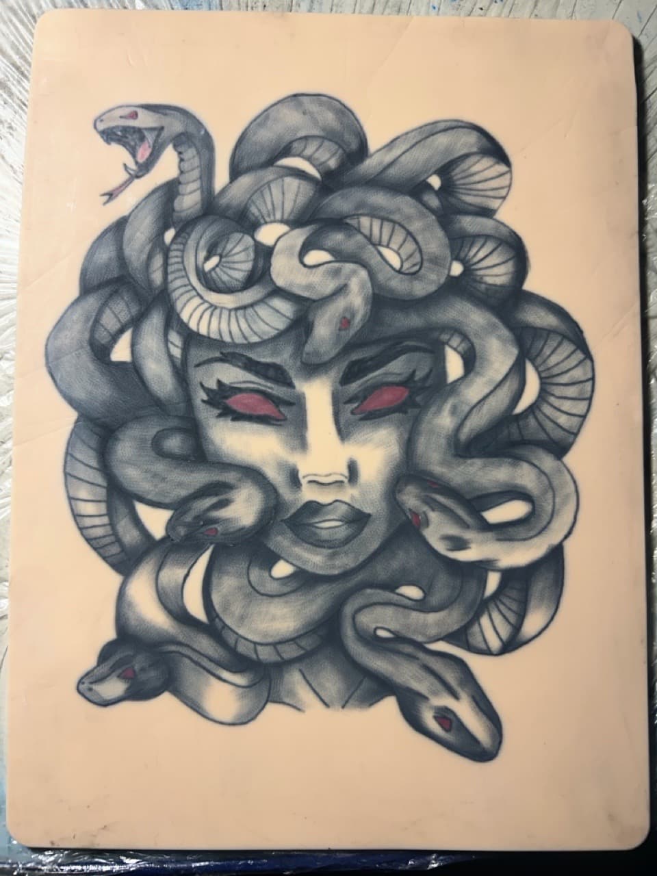 Black & Grey + Illustrative medusa tattoo by Apex_Effort_Studio on TattMe