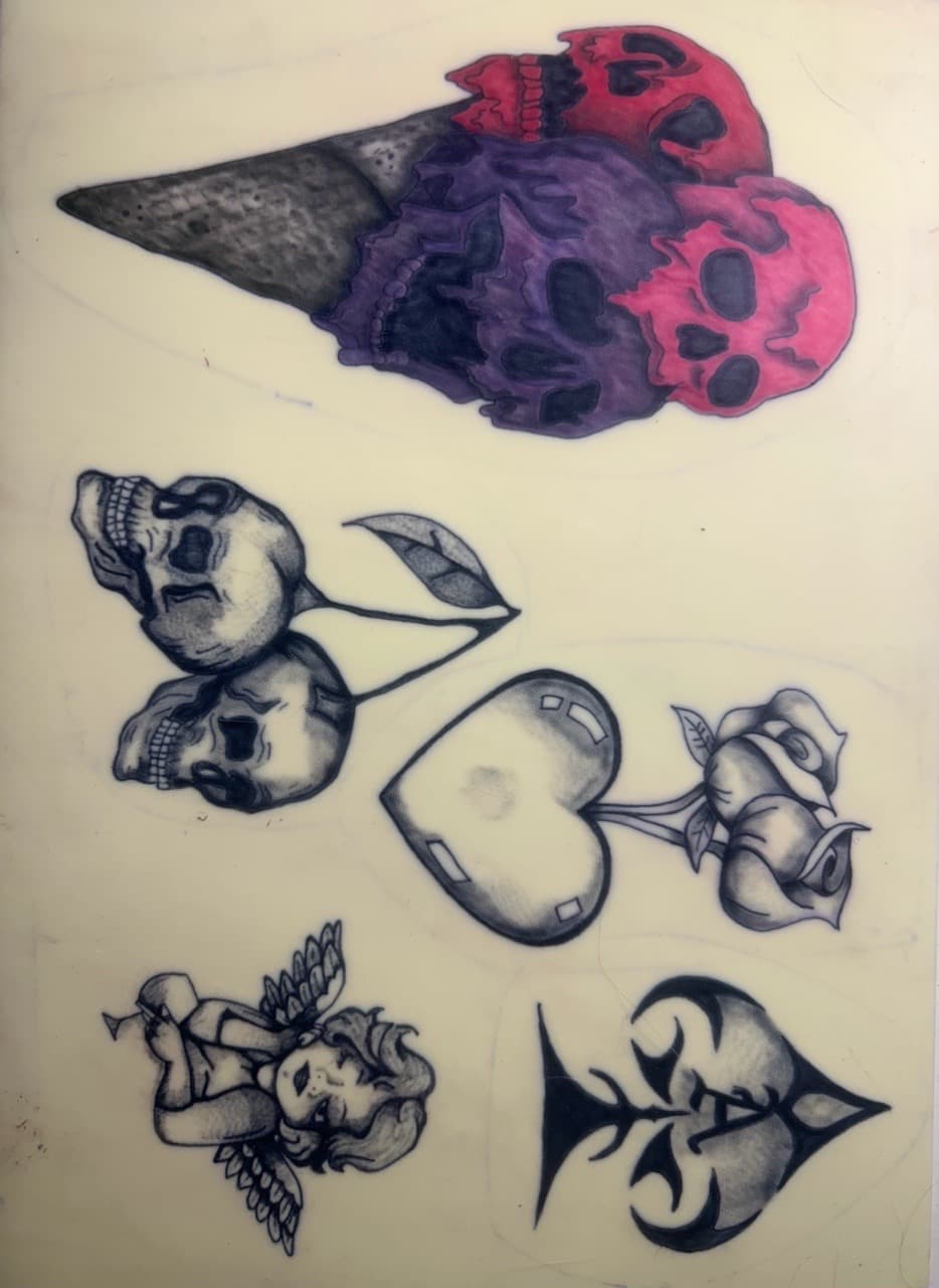 Black & Grey + Color skulls tattoo by Apex_Effort_Studio on TattMe