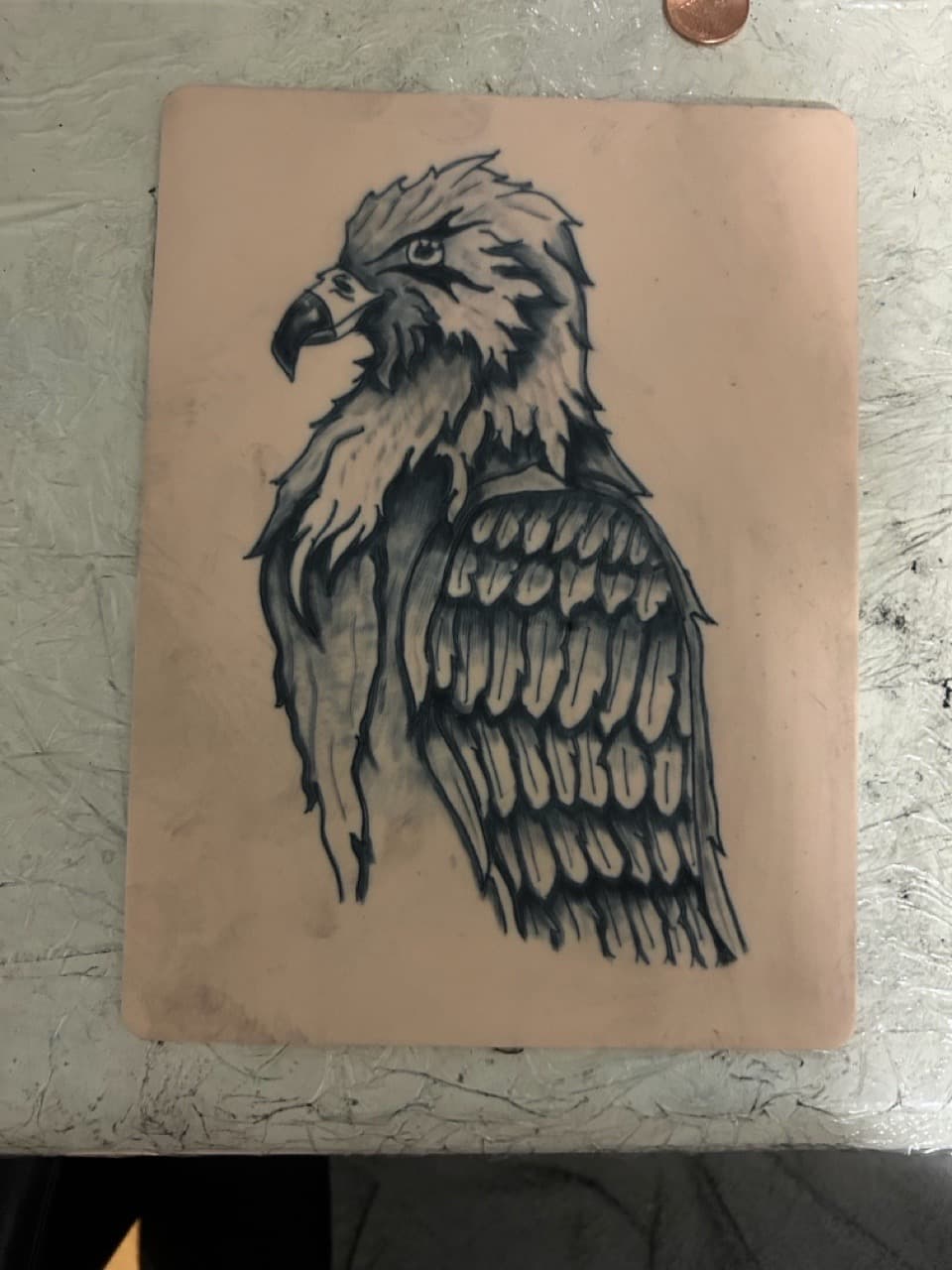 Black & Grey + Illustrative eagle tattoo by Apex_Effort_Studio on TattMe