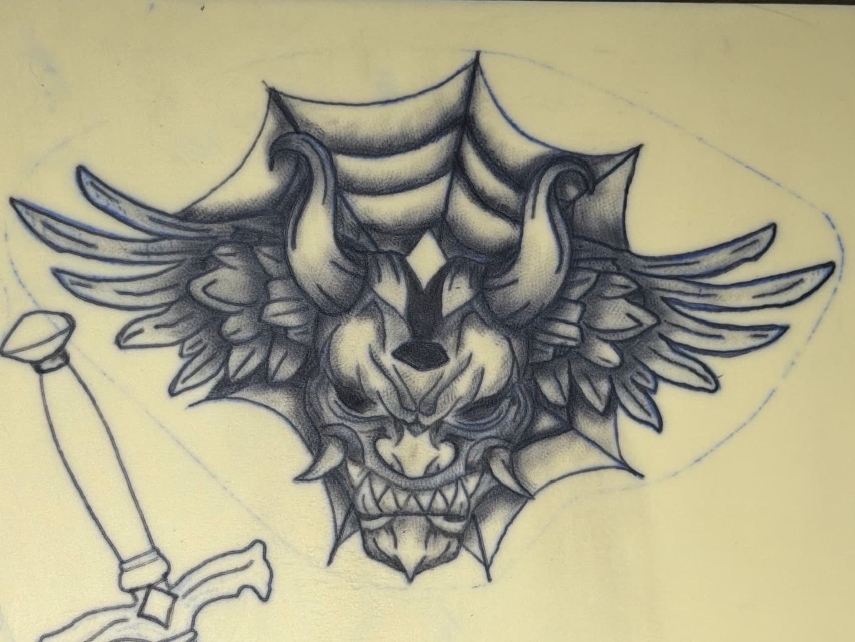 Neo-Traditional + Japanese oni mask tattoo by Apex_Effort_Studio on TattMe