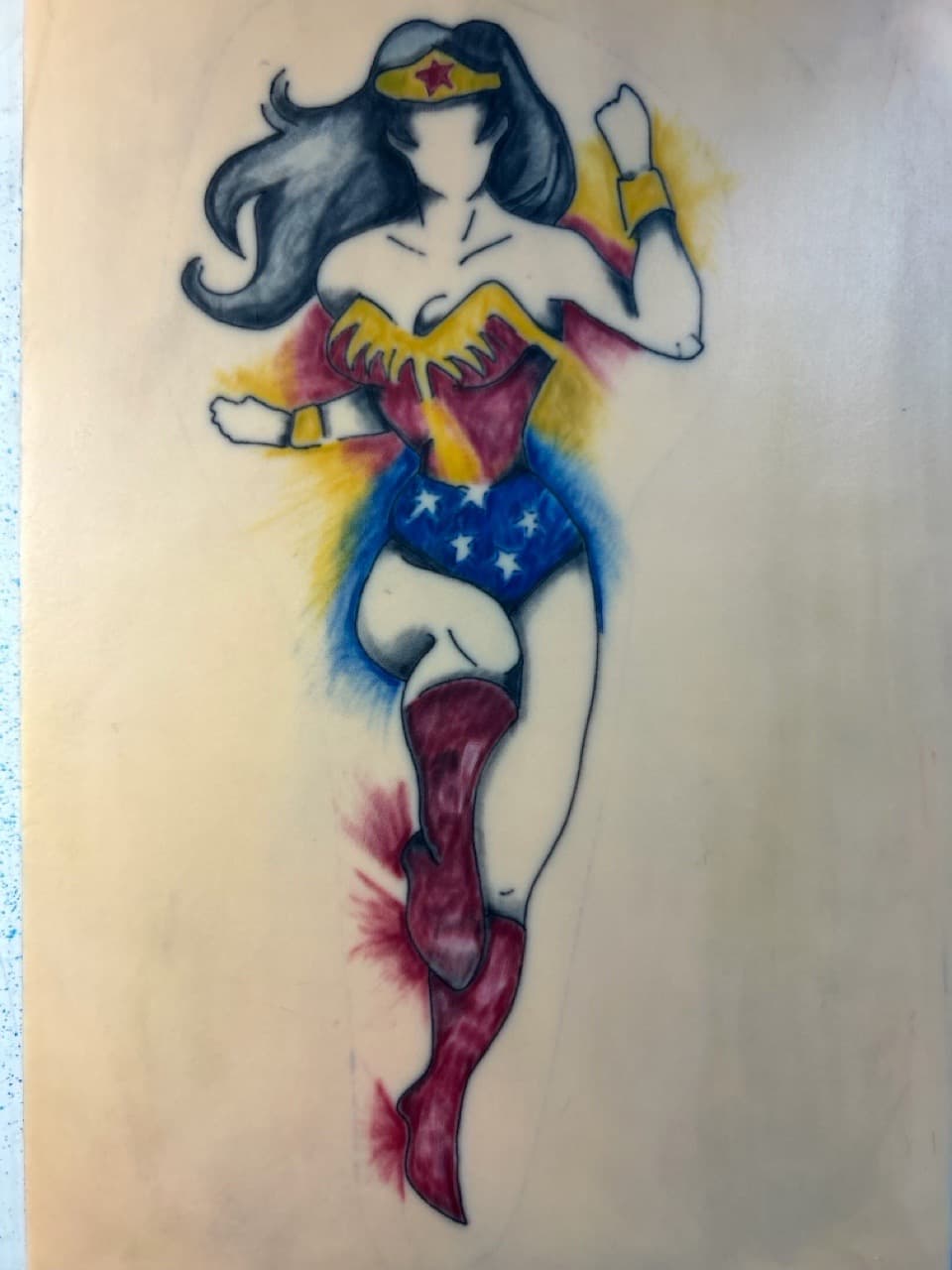 Illustrative + Color wonder woman tattoo by Apex_Effort_Studio on TattMe