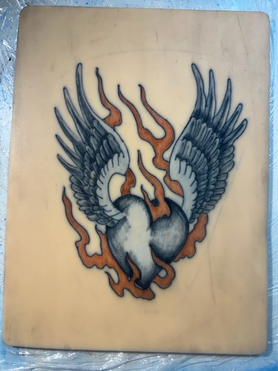 Traditional + Color heart tattoo by Apex_Effort_Studio on TattMe