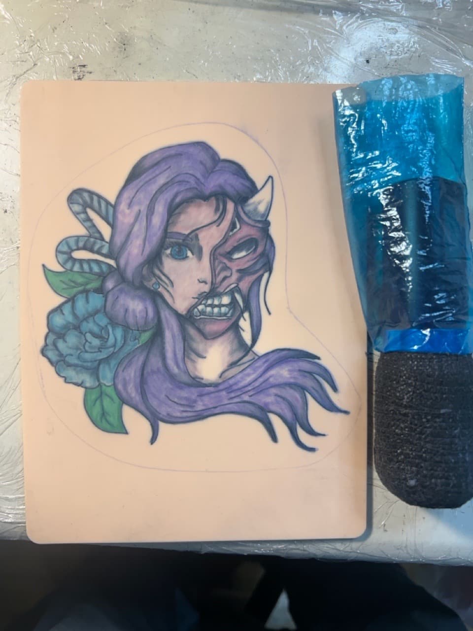Neo-Traditional + Illustrative woman tattoo by Apex_Effort_Studio on TattMe