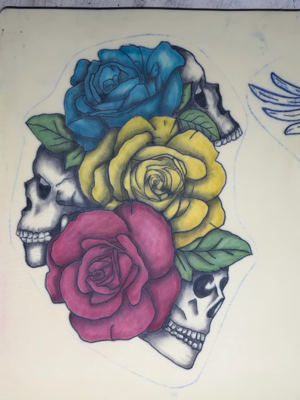 Color + Illustrative skulls tattoo by Apex_Effort_Studio on TattMe