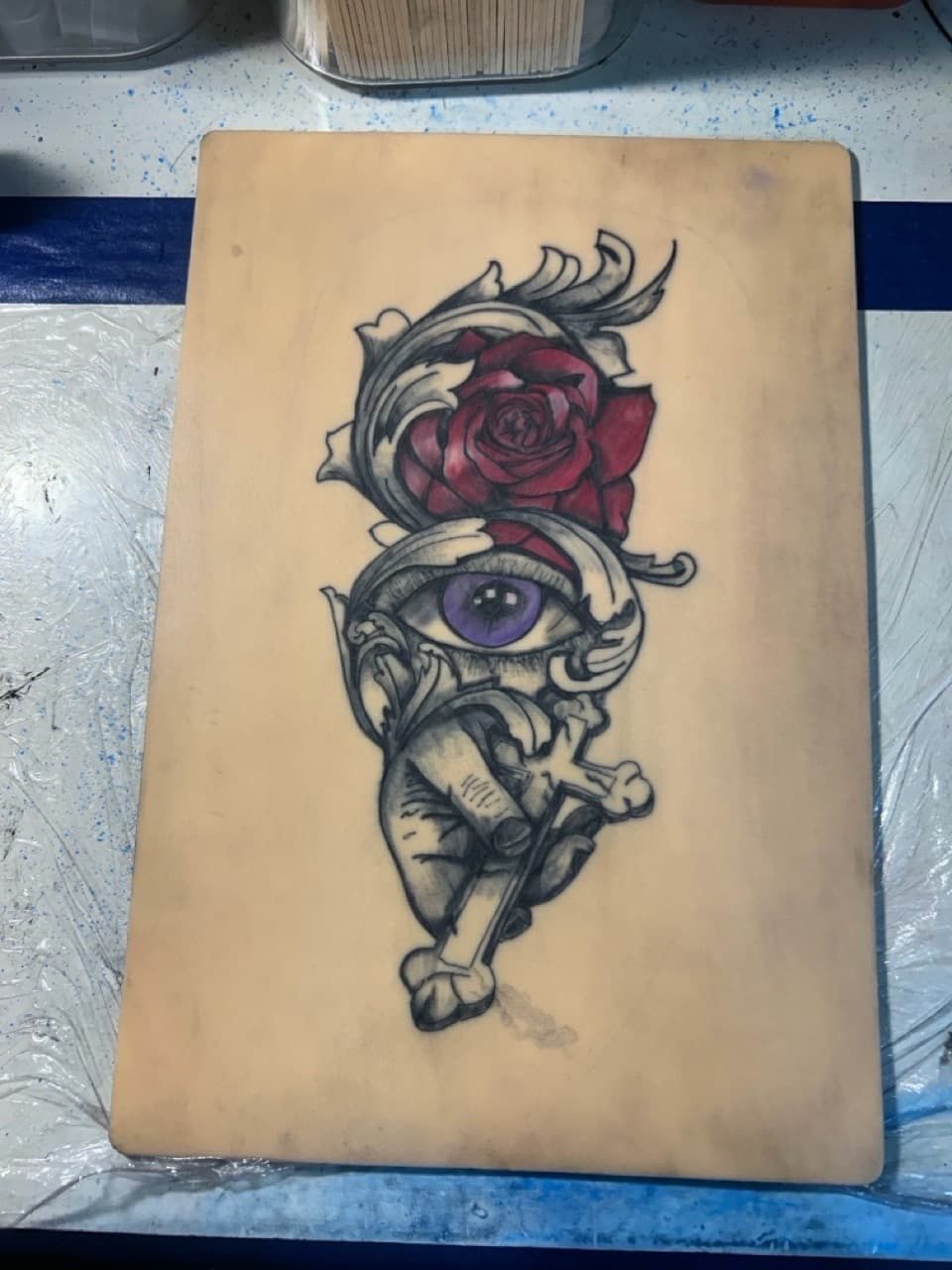 Neo-Traditional + Illustrative rose tattoo by Apex_Effort_Studio on TattMe