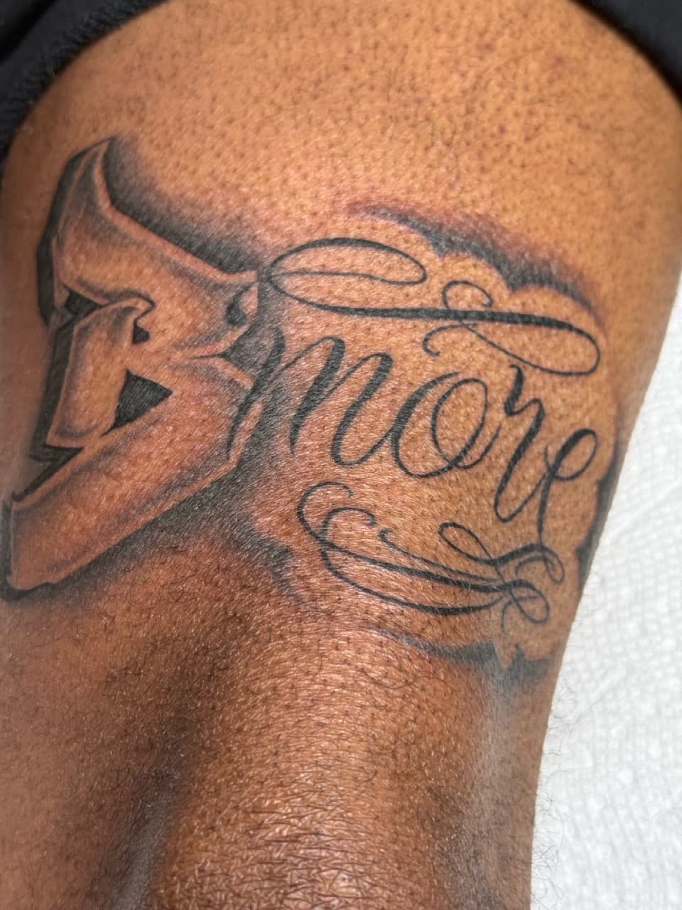Lettering + Script love tattoo on Forearm by Tattoos_By_Dolph on TattMe
