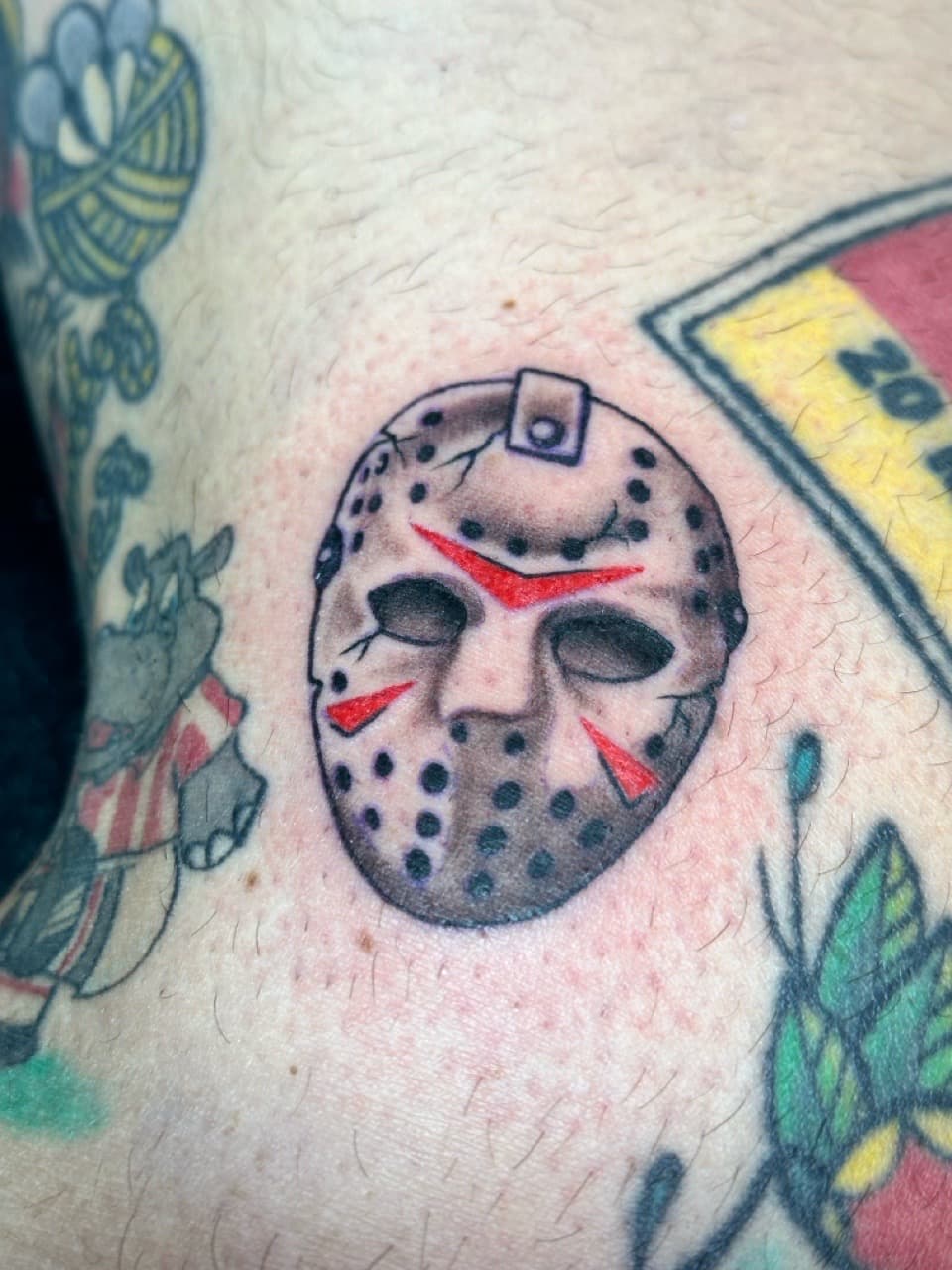 Pop Culture + Illustrative jason mask tattoo on Ribs by Tattoos_By_Dolph on TattMe