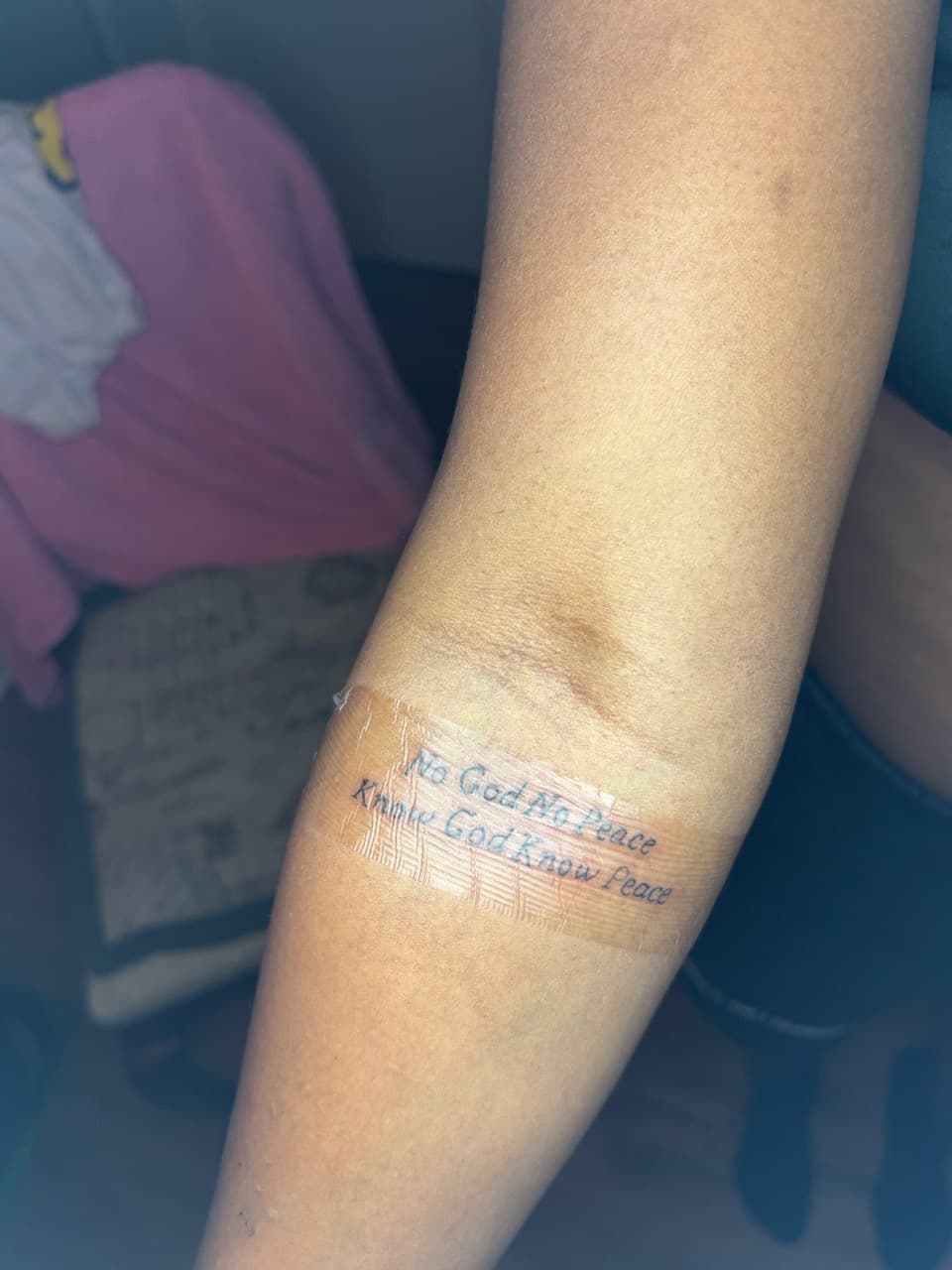 Lettering + Script quote tattoo on Forearm by tatsbyrayyy on TattMe