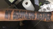 Lettering + Script dripping tattoo on Forearm by MindBodyInkStudio on TattMe