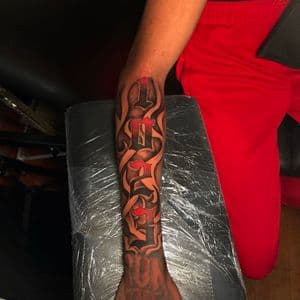 Lettering + Script words tattoo on Forearm by MaleekInkz on TattMe