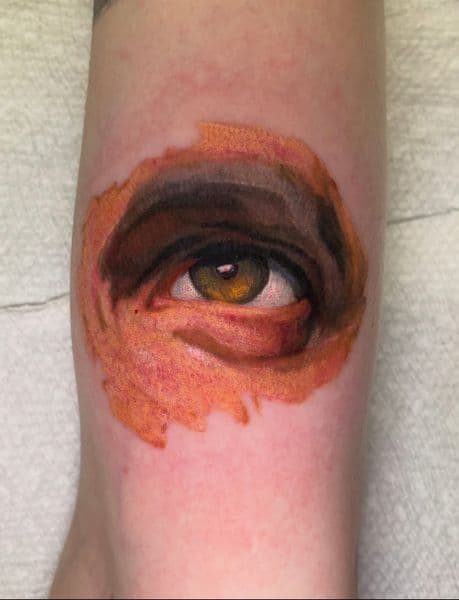 Realism + Abstract eye tattoo on Forearm by Ruemorr on TattMe