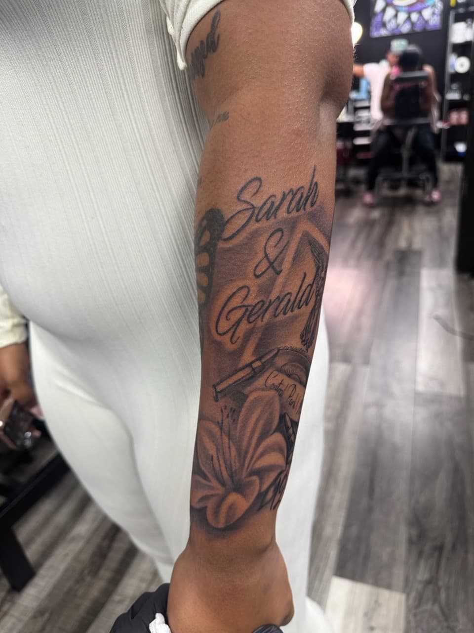 Lettering + Script names tattoo on Forearm by Inkheadz on TattMe