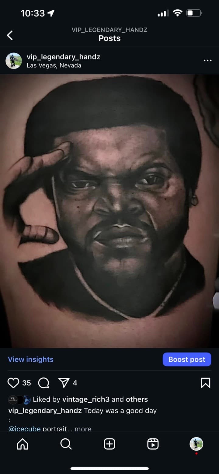 Realism + Black & Grey man tattoo on Upper Back by LEGENDARY_HANDZ on TattMe