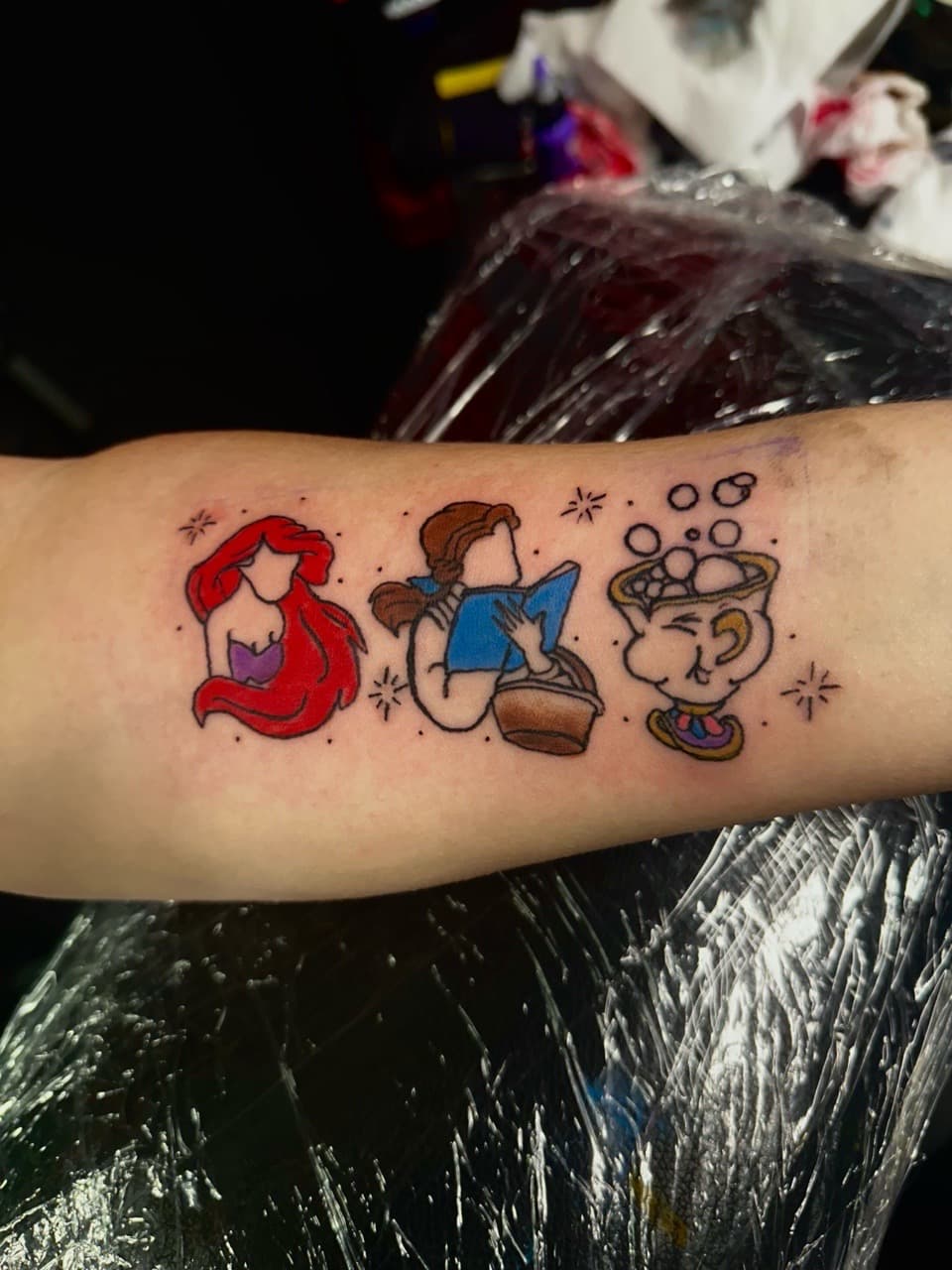 Pop Culture + Color ariel tattoo on Forearm by Tattoos_by_Haylee on TattMe