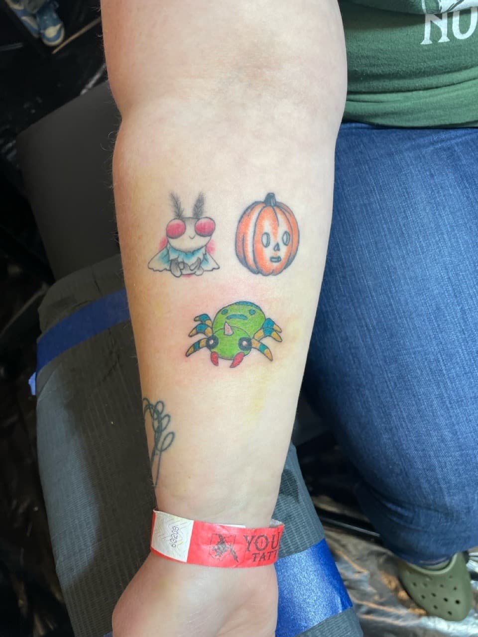 Color + Cartoon pumpkin tattoo on Forearm by Ariesinkedme on TattMe