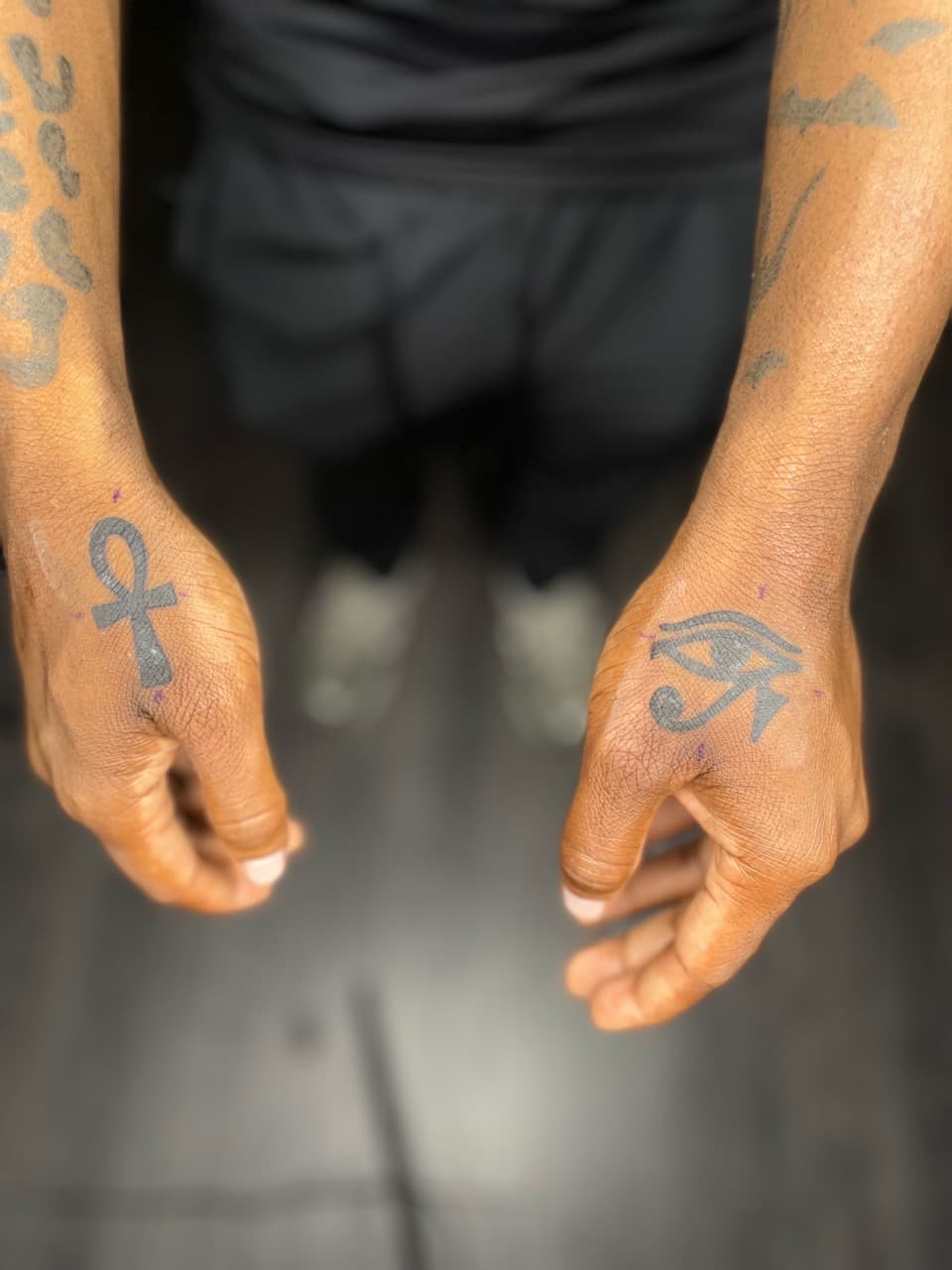 Symbolic + Line-work ankh tattoo on Hand by Ariesinkedme on TattMe