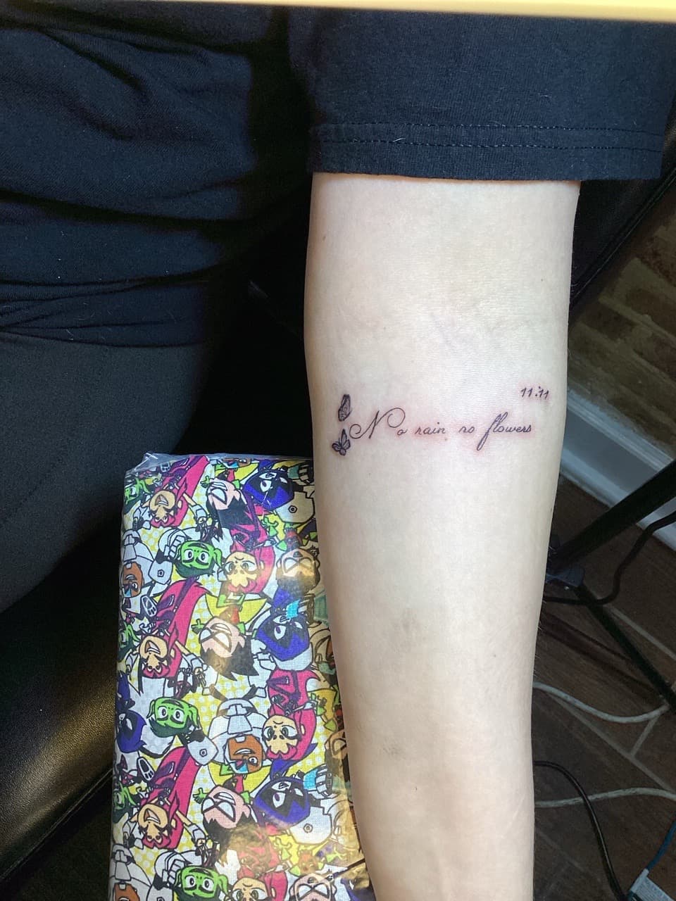 Fine Line + Lettering quote tattoo on Forearm by Ariesinkedme on TattMe