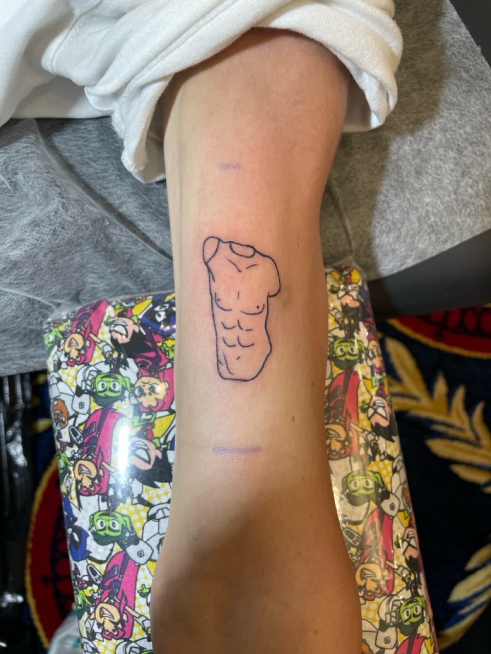 Fine Line + Minimalist line art tattoo on Forearm by Ariesinkedme on TattMe