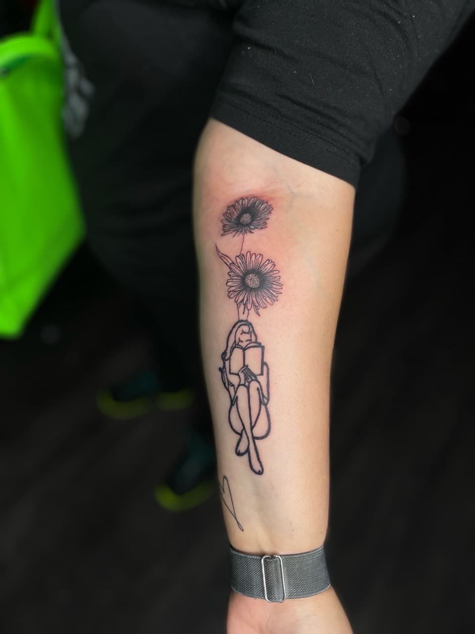 Fine Line + Minimalist girl tattoo on Forearm by Ariesinkedme on TattMe
