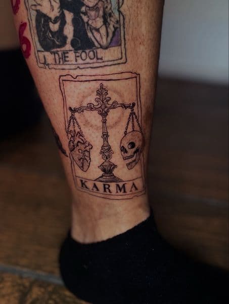Black & Grey + Illustrative scales tattoo on Shin by Ariesinkedme on TattMe