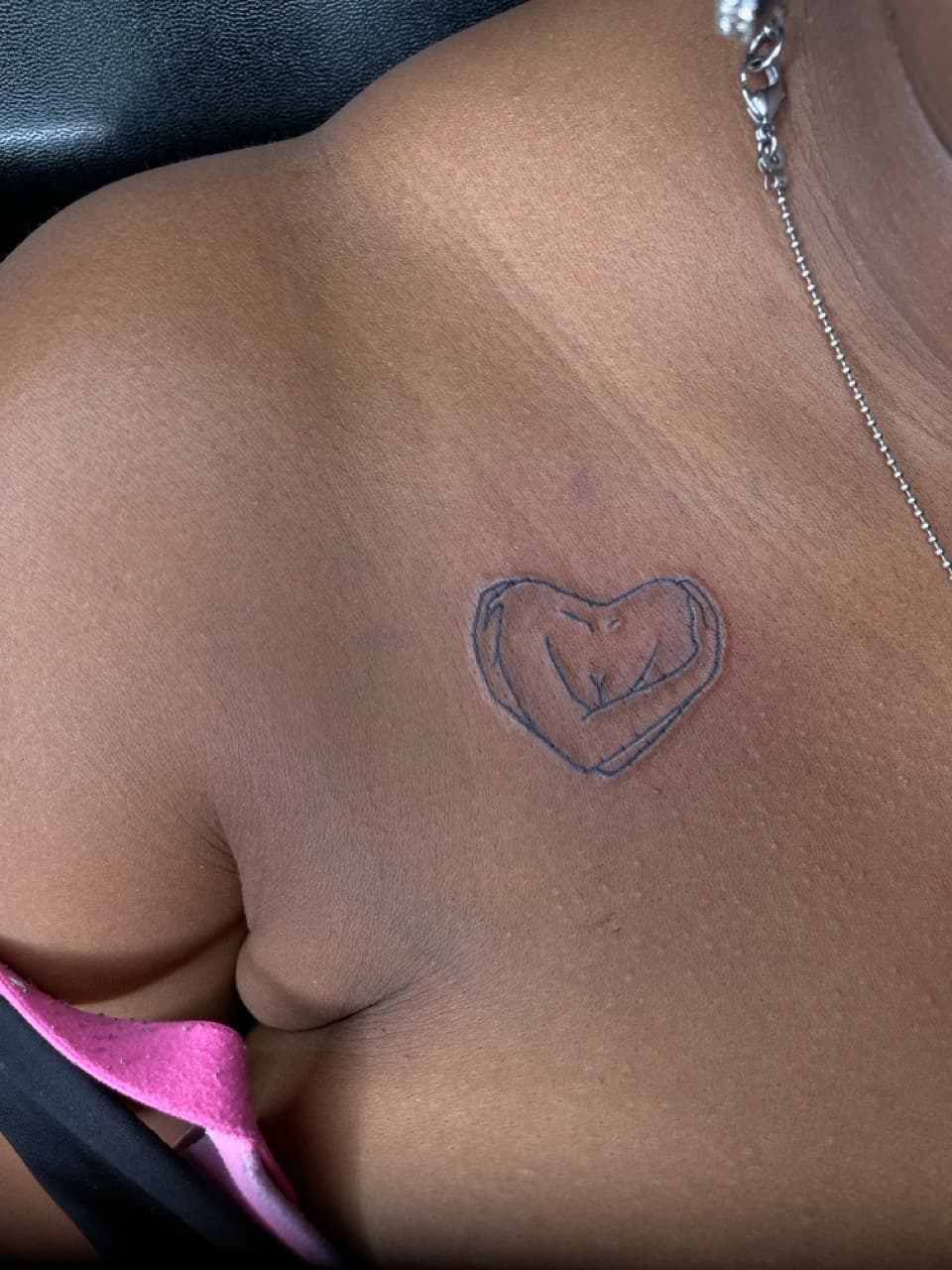 Fine Line + Minimalist abstract shape tattoo on Hip by Ariesinkedme on TattMe
