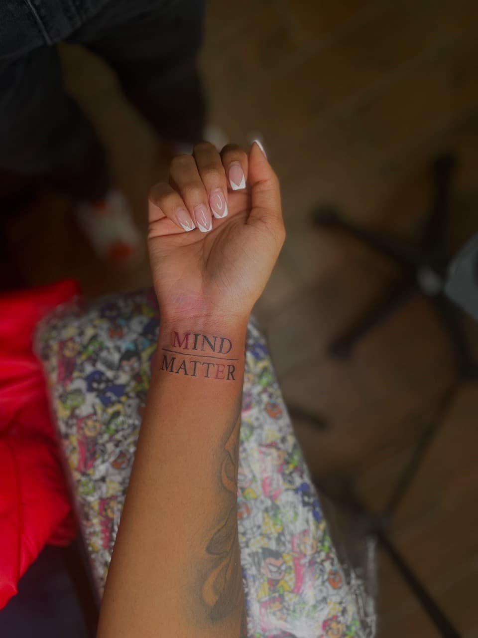 Lettering + Fine Line words tattoo on Wrist by Ariesinkedme on TattMe