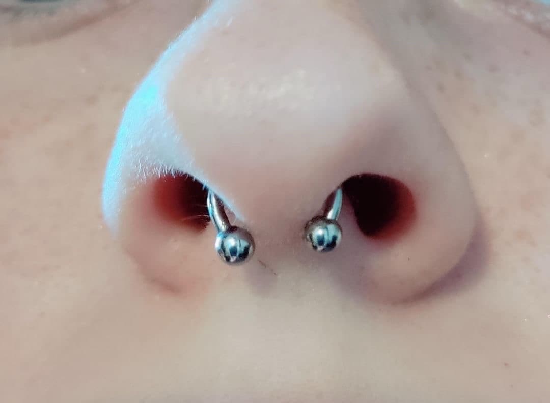 nose tattoo on Face by Ariesinkedme on TattMe