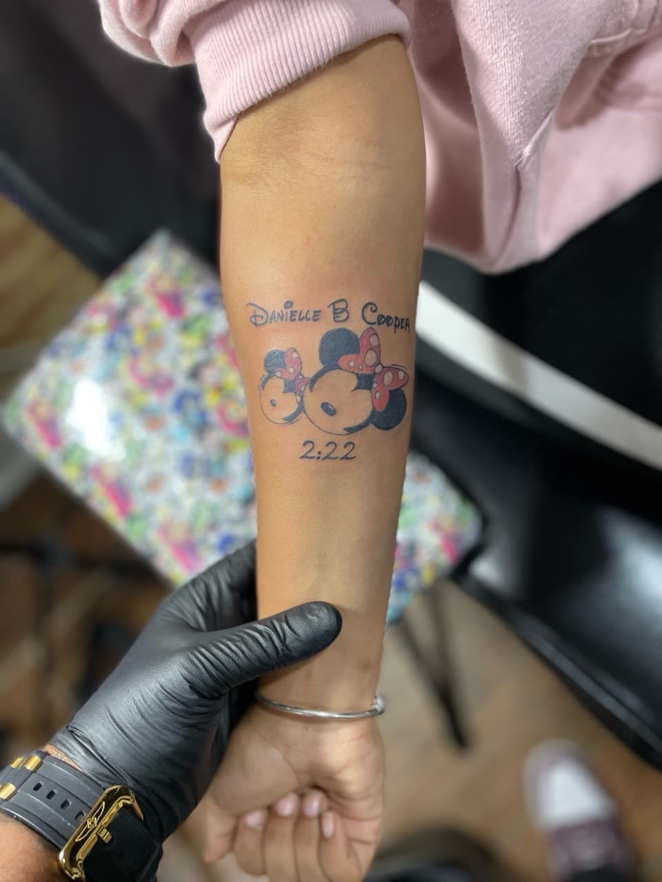 Cartoon + Pop Culture minnie mouse tattoo on Forearm by Ariesinkedme on TattMe