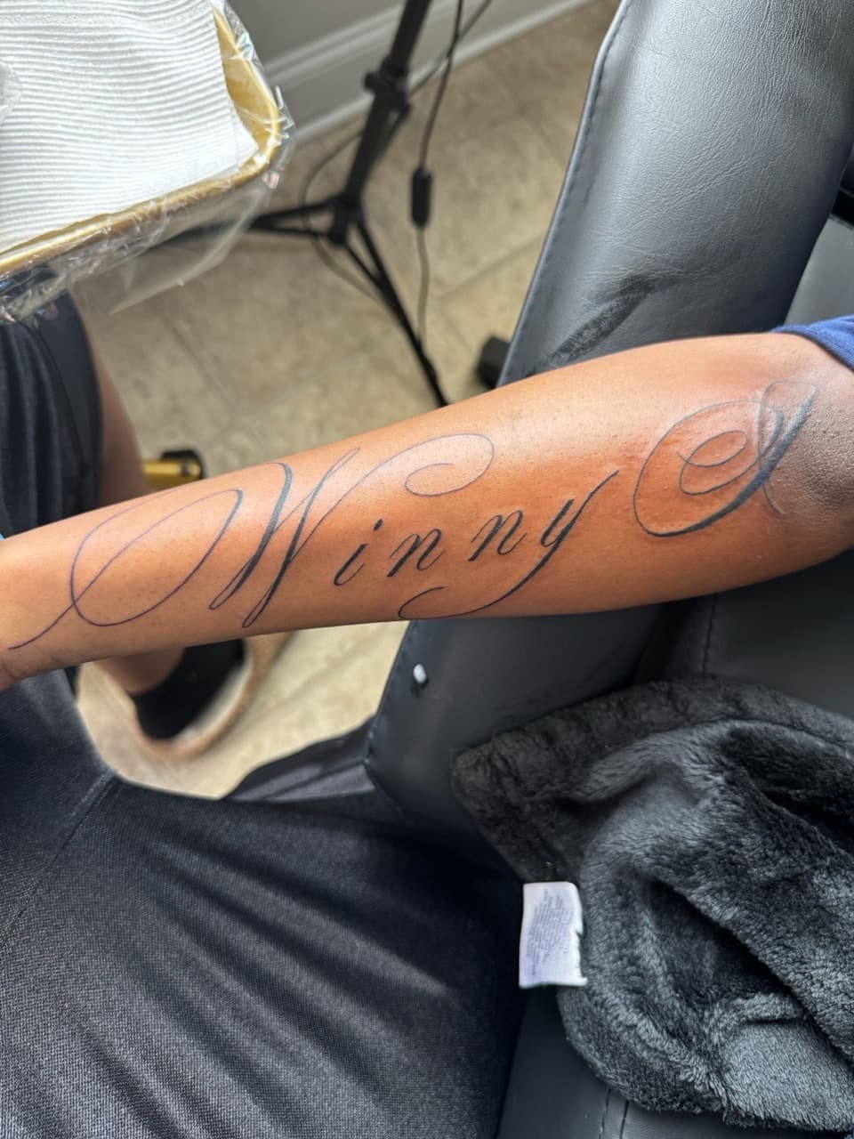Lettering + Script name tattoo on Forearm by zahtattedit on TattMe