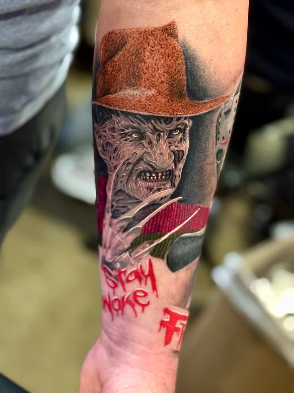 Realism + Color freddy krueger tattoo on Forearm by Damionjonestattoos on TattMe