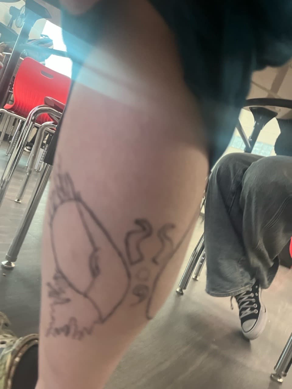 sun tattoo on Thigh by North_Ga_Tat on TattMe