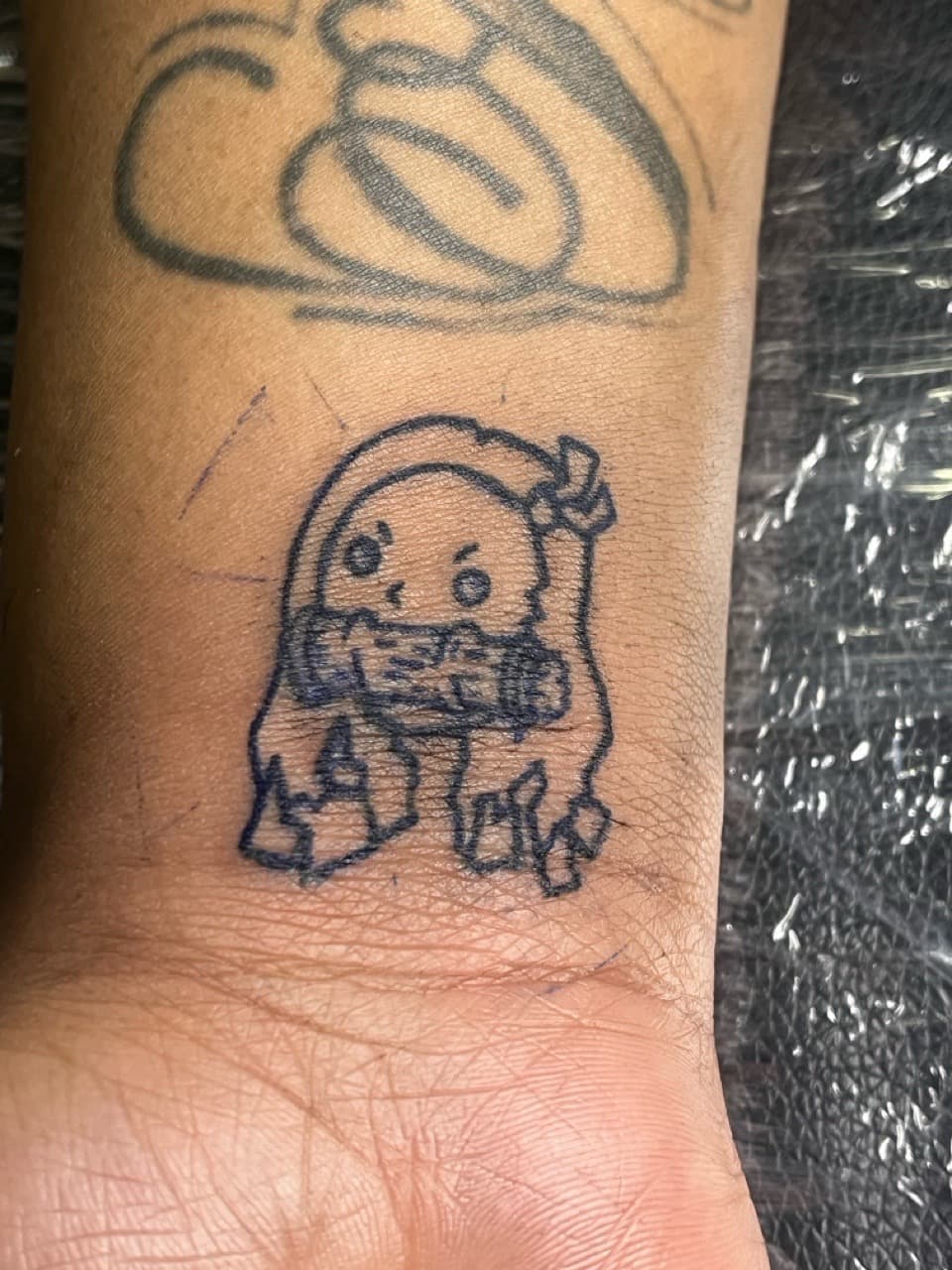 Anime + Fine Line nezuko tattoo on Wrist by prodaJ on TattMe