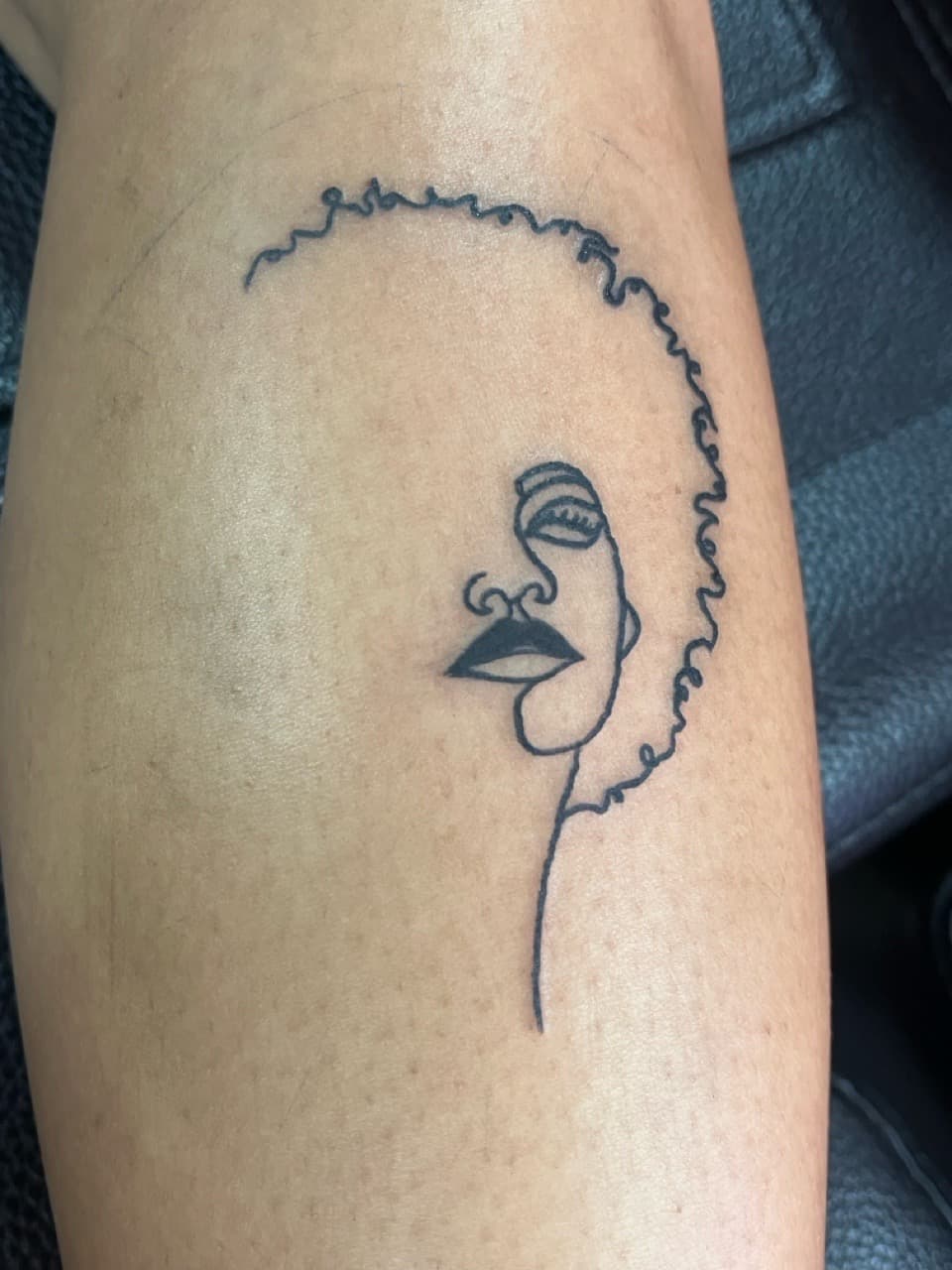 Fine Line + Black-work woman tattoo on Forearm by prodaJ on TattMe