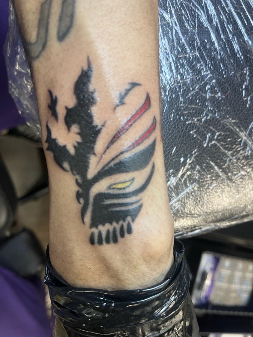 Anime + Pop Culture mask tattoo on Forearm by prodaJ on TattMe