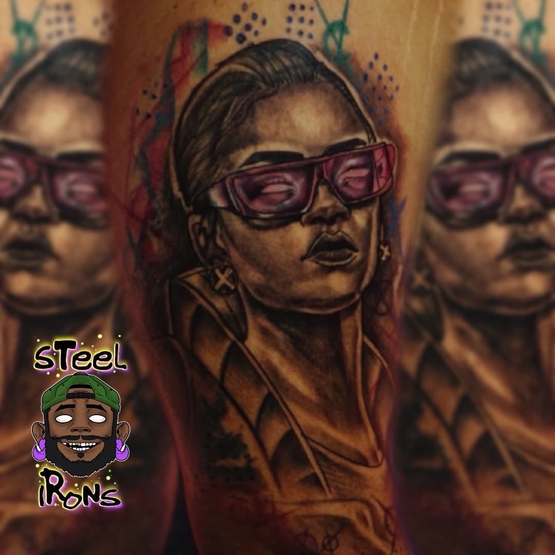 Realism + Black & Grey woman tattoo on Upper Arm by Steelirons on TattMe