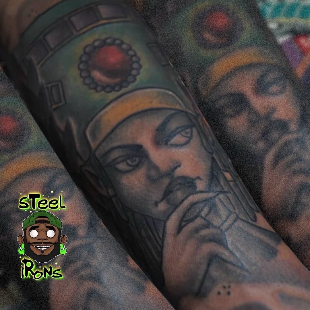 Illustrative + Neo-Traditional woman tattoo on Forearm by Steelirons on TattMe