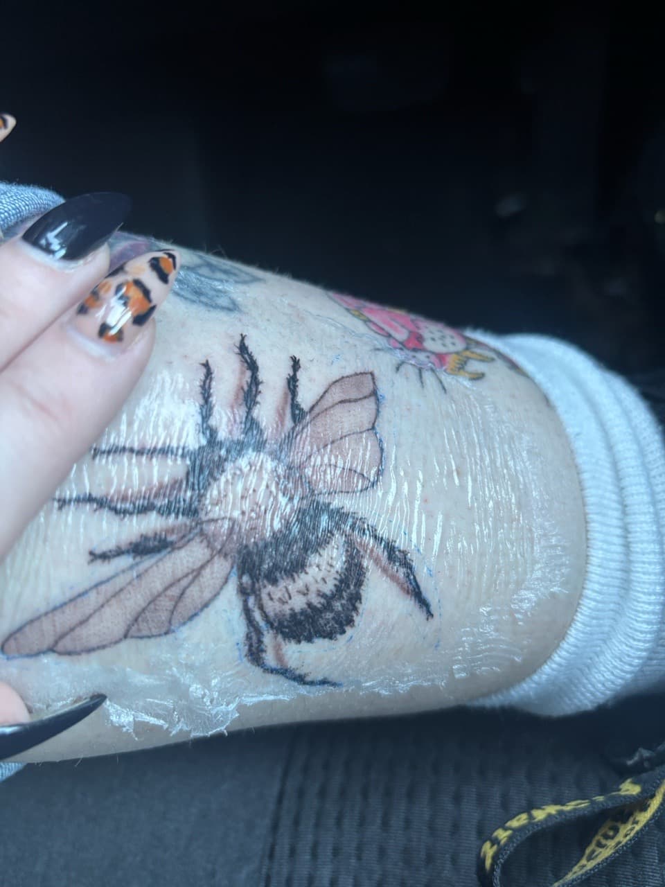 Realism + Black & Grey bee tattoo on Forearm by Skull_Brothers_Ink on TattMe