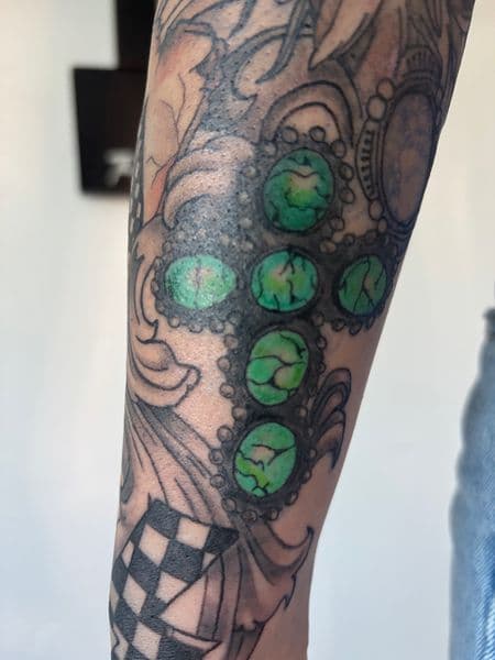 Neo-Traditional + Color cross tattoo on Forearm by Skull_Brothers_Ink on TattMe