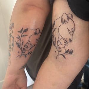 Fine Line + Minimalist felines tattoo on Forearm by Skull_Brothers_Ink on TattMe