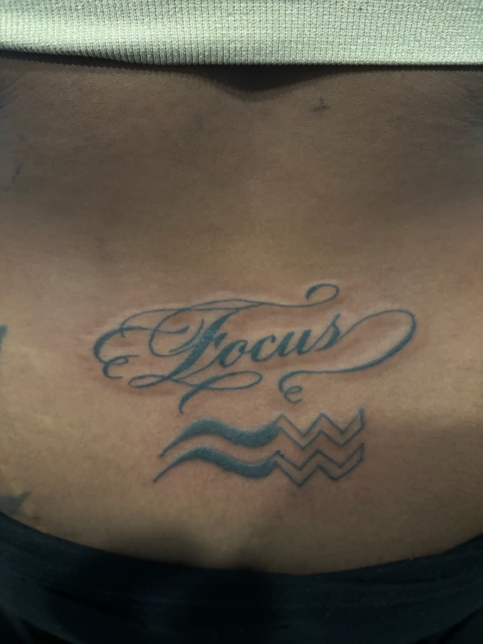 Lettering + Script focus tattoo on Upper Back by SnapInk on TattMe