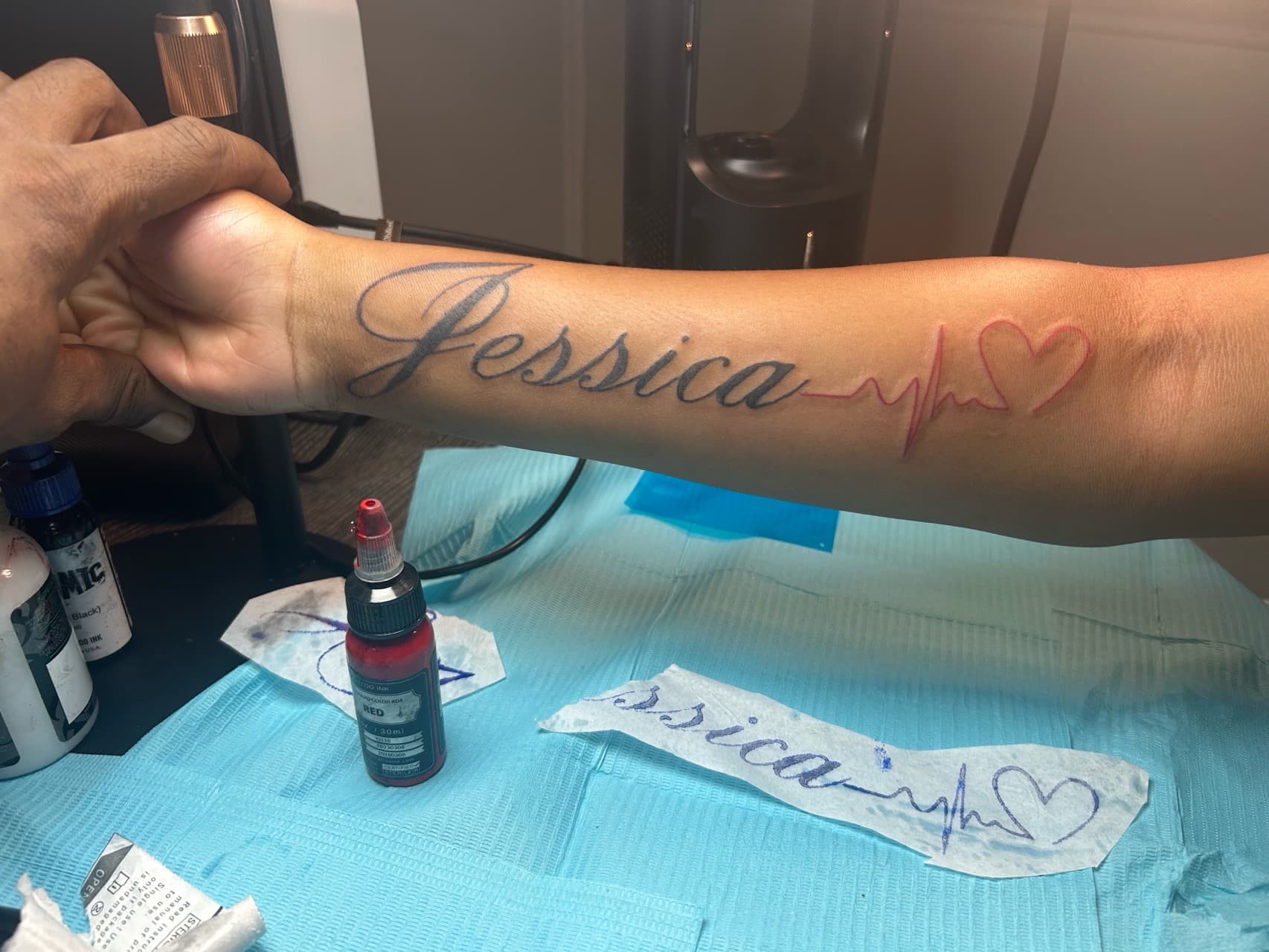 Lettering + Script name tattoo on Forearm by SnapInk on TattMe