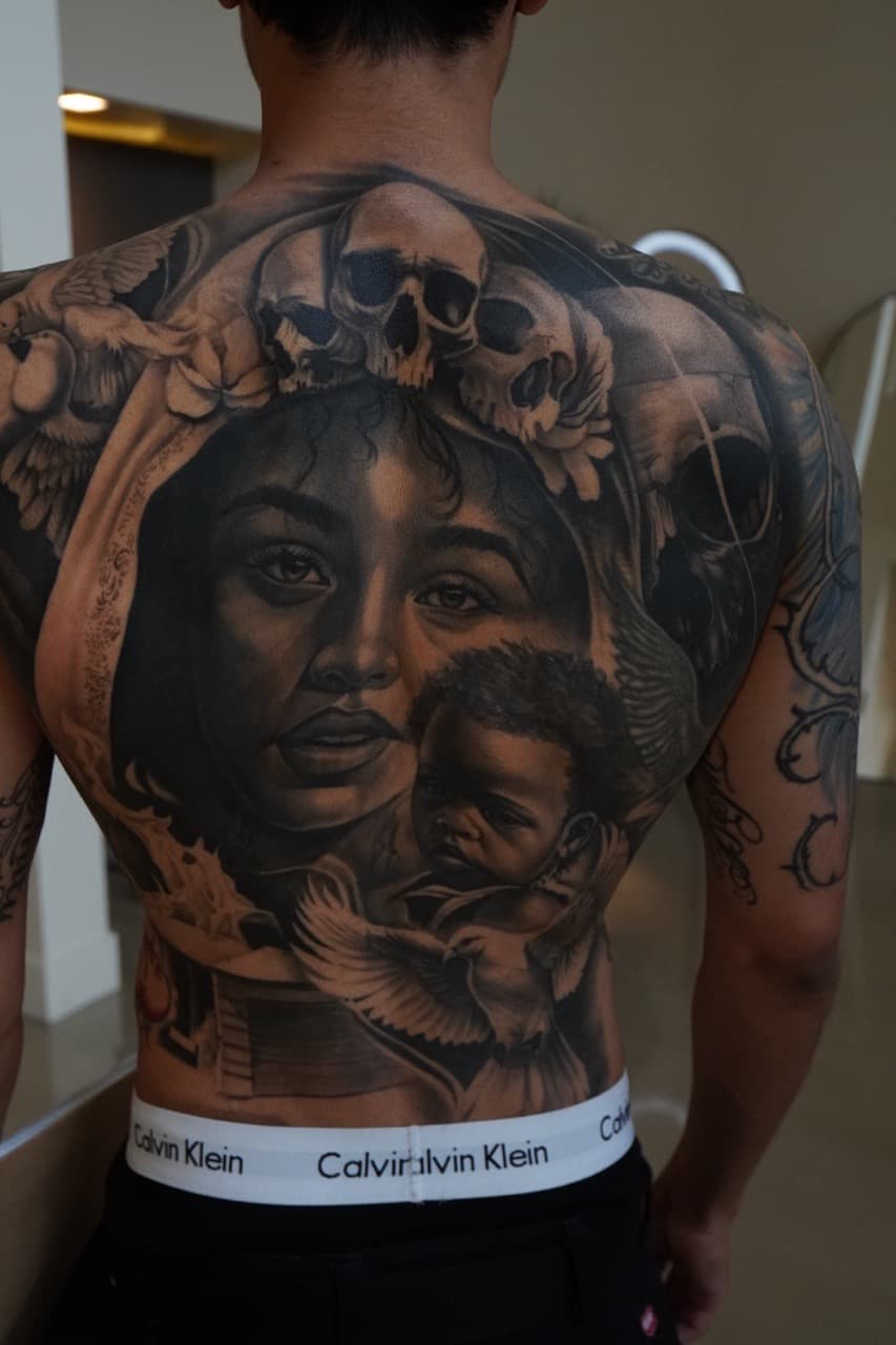 Realism + Black & Grey woman tattoo by Devonne_Foxworth on TattMe